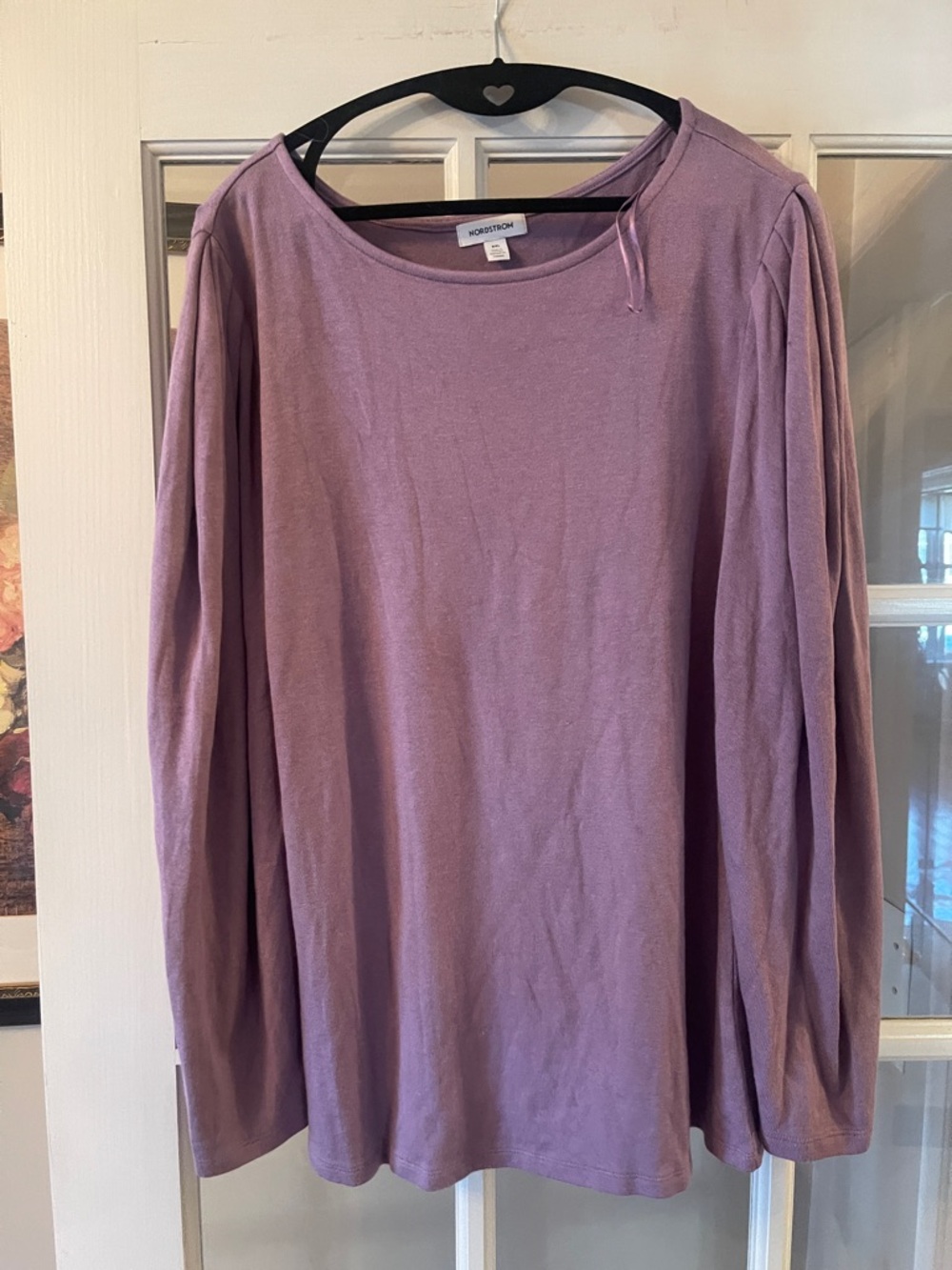 NWT, Nordstrom‘s long sleeve sweater in purple wave. XXL.